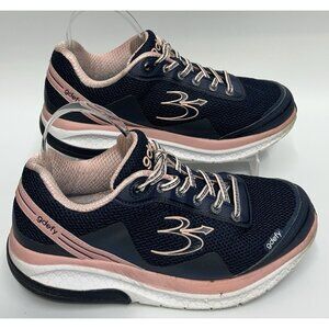 Gdefy Gravity Defier Mighty Walk womens Shoes Sz 8.5 indigo an salmon Navy Pink
